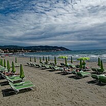 Strand von Diano Marina nach Cervo