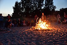 Lagerfeuer am Strand