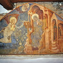 Fresko in der Burg Kasperk