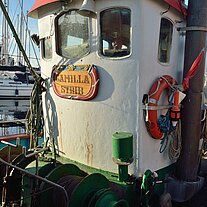 Kabine eines Fischerbootes