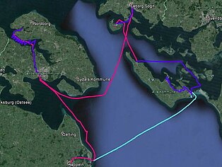 Route Als Fjord Kappeln