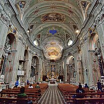 Kirche von Cervo San Giovanni Batista innen