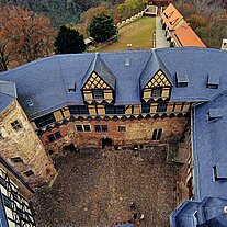 Blick vom Burgturm Falkenstein