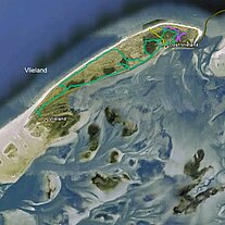 Karte Vlieland