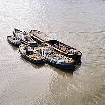 Boote auf der Themse