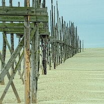 Landungssteg am Westende zu Texel