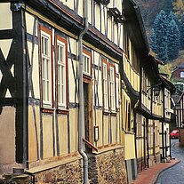 Fachwerkhäuser Straßenzug