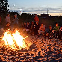Lagerfeuer am Strand
