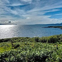 Rum Cuillin Hills und Blick zum Sgùrr Dearg